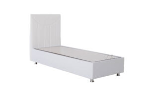 Kasvo Moderní čalouněná postel BASE 90x200 cm vč. roštu ekokůže cappucino